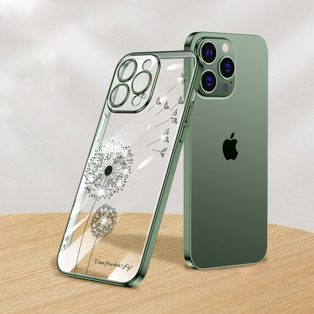 Dandelion Coated Transparent Phone Case