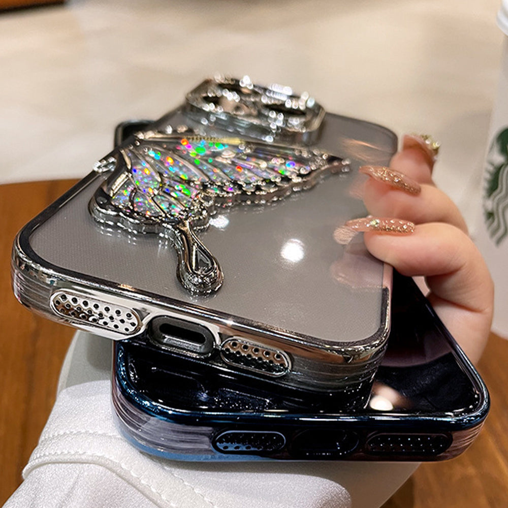 Shimmer Diamonds Sparkling Butterfly Phone Case
