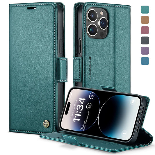Luxury Anti-theft Brush Flip Leather Phone Case For iPhone 13 Series
