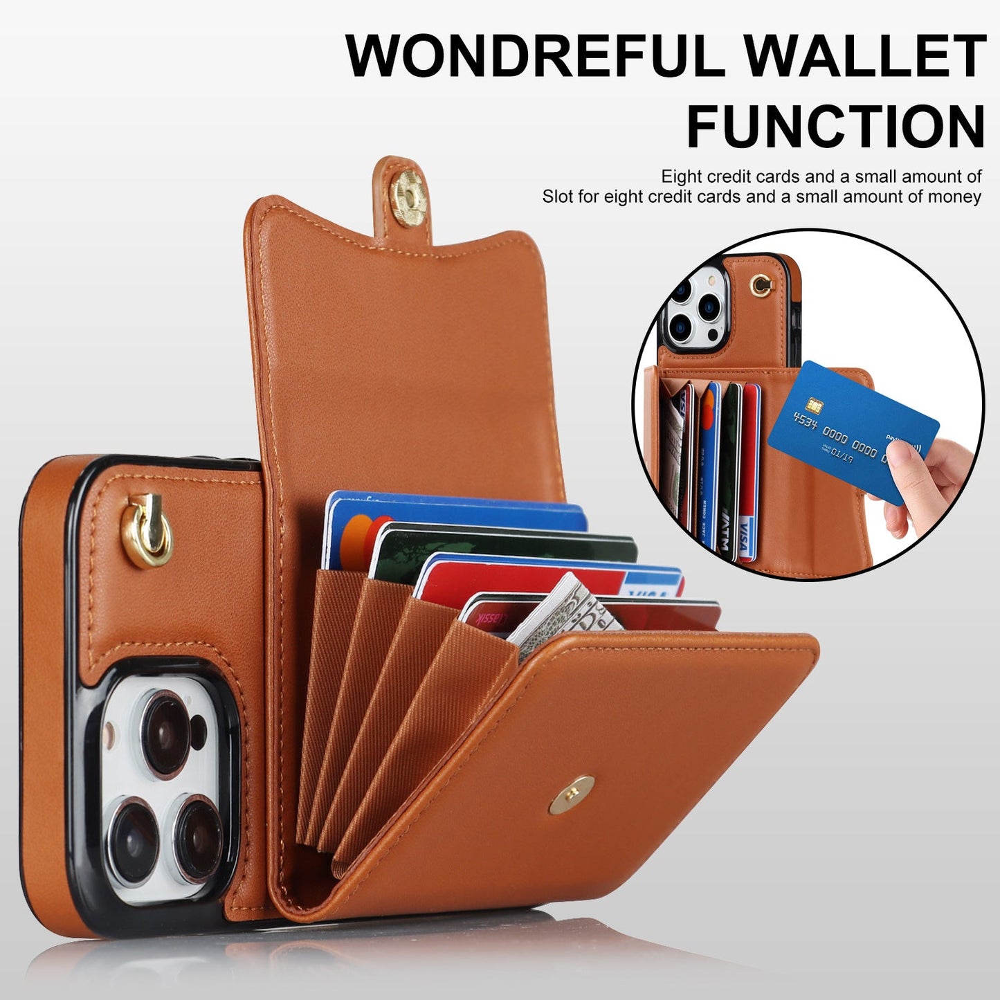 Suitable for iPhone11/12/13/14 accordion mobile phone leather case