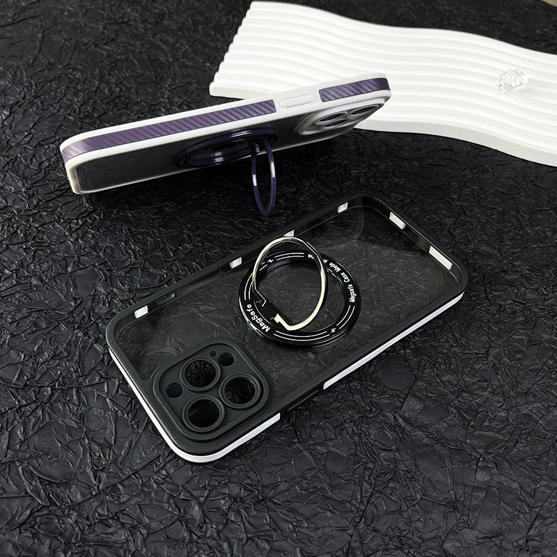Anti-slip Edge Magnetic Ring Holder Phone Case