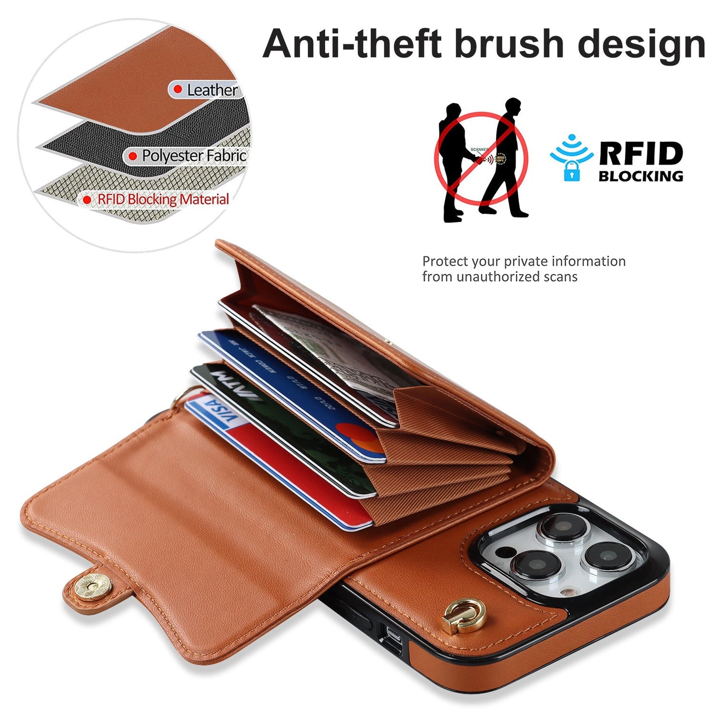 Suitable for iPhone11/12/13/14 accordion mobile phone leather case