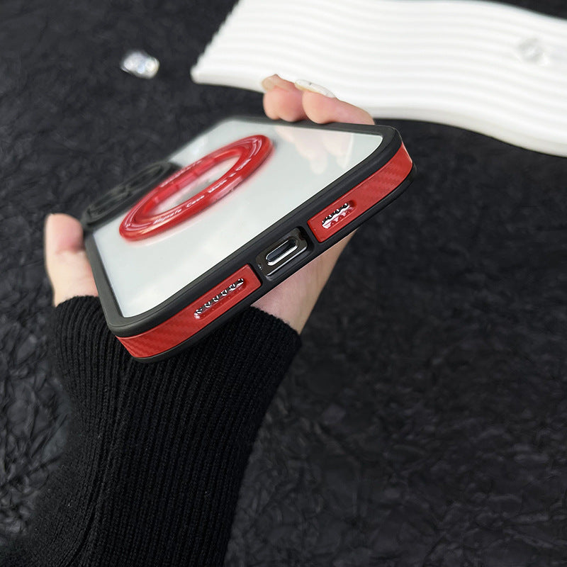 Anti-slip Edge Magnetic Ring Holder Phone Case