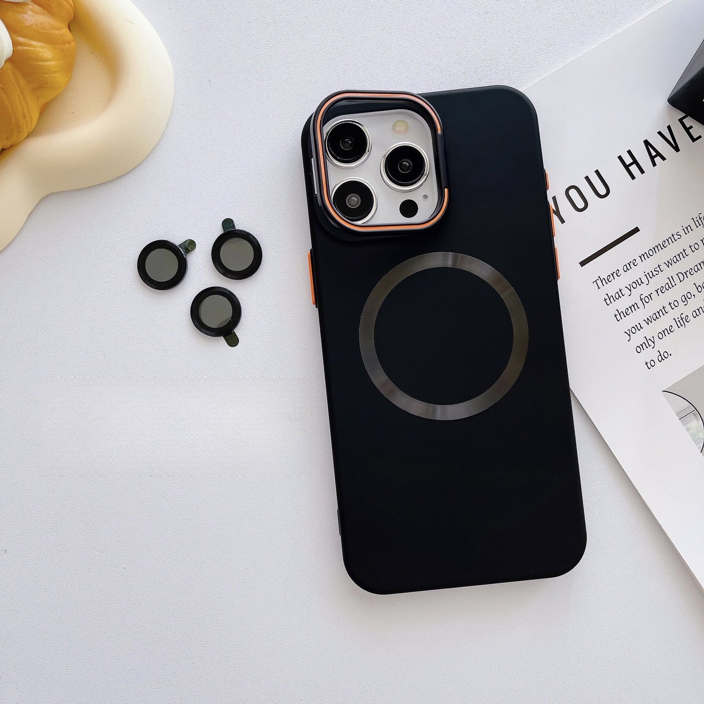 Frosted Magnetic Holder Mobile Phone Case