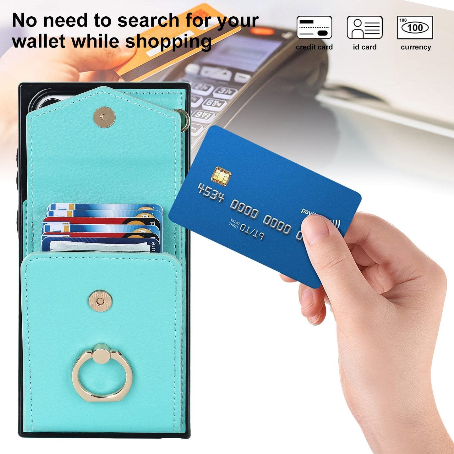 Crossbody Card Holder Phone Case for Samsung S