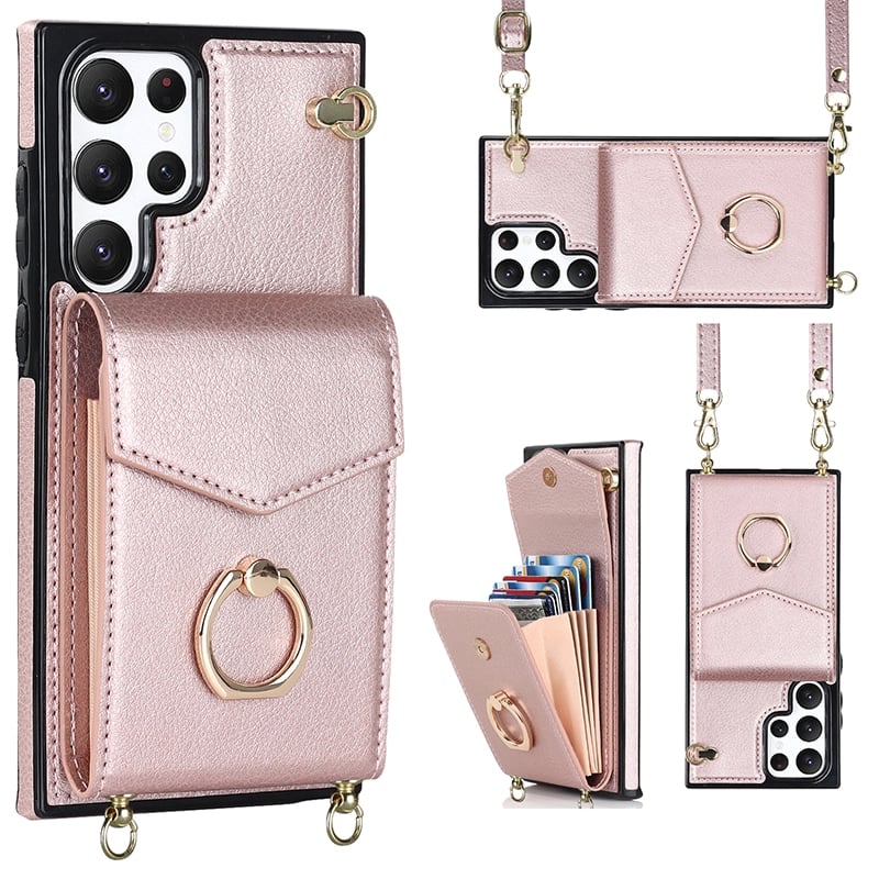 Crossbody Card Holder Phone Case for Samsung S