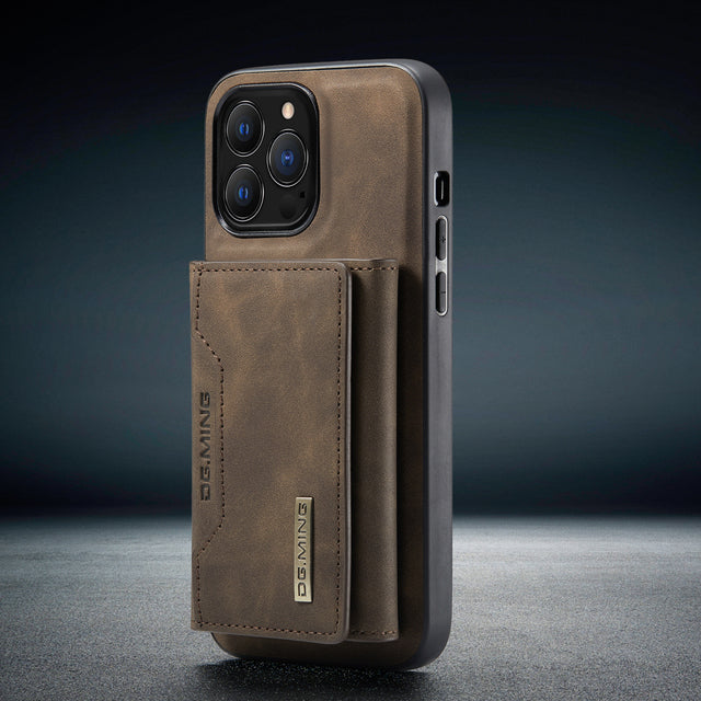 2 in 1 Detachable Leather Wallet Case For iPhone