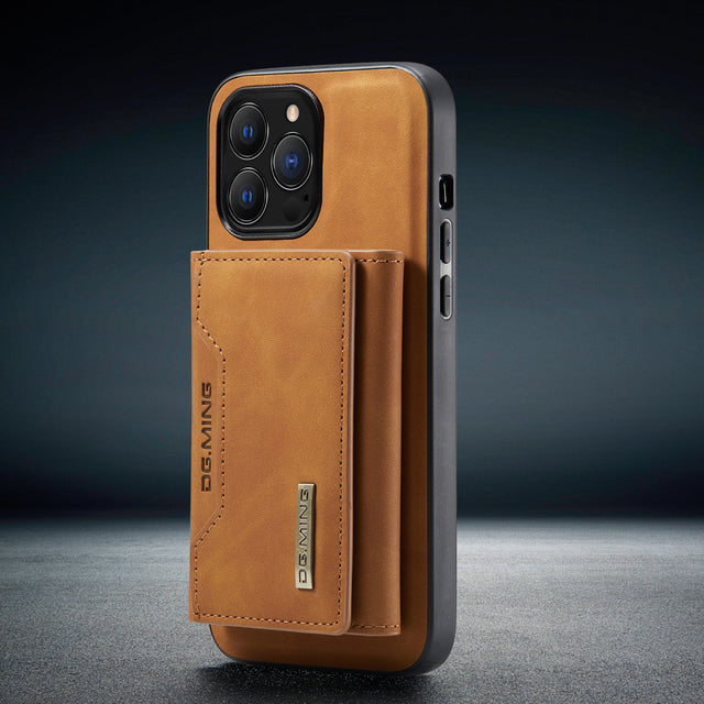 2 in 1 Detachable Leather Wallet Case For iPhone