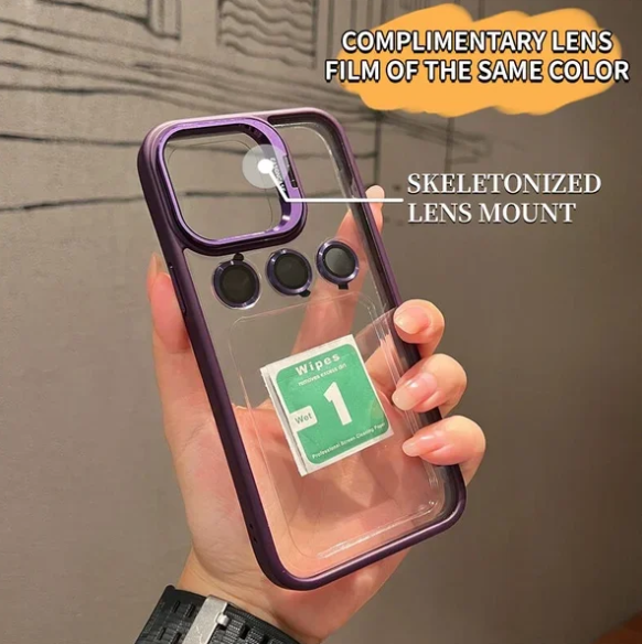 ๐ฎ๐ฌ๐ฎ๐ฐ ๐ฅFree Lens Film-Transparent Bracket Phone Case