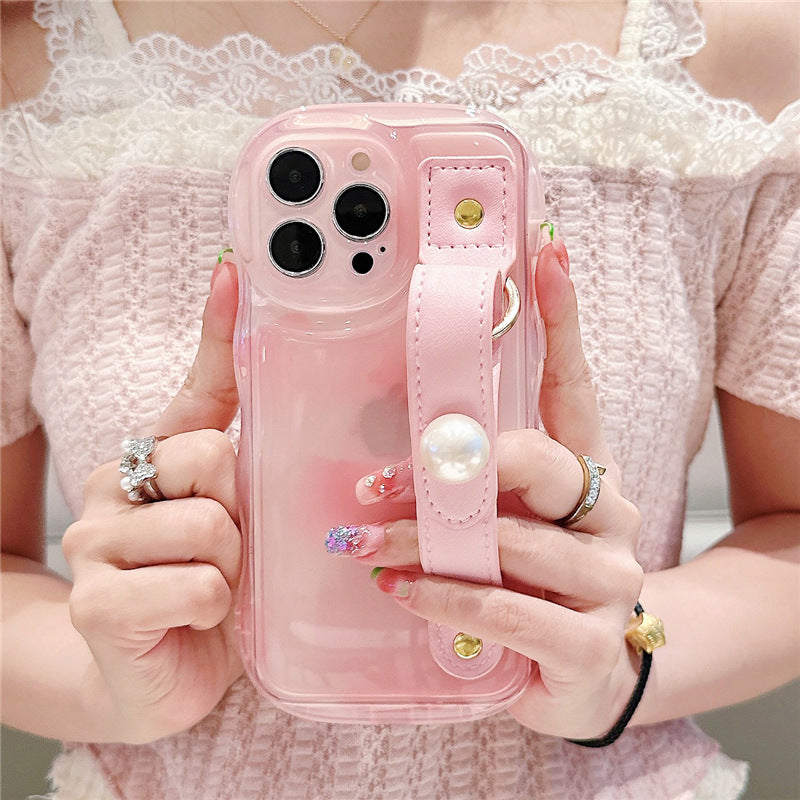 Pearl Pink Belted Elegance Case - iPhone
