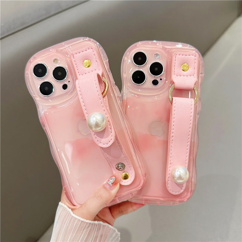Pearl Pink Belted Elegance Case - iPhone