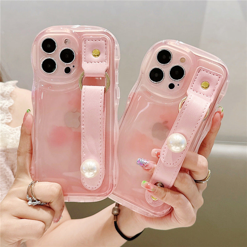 Pearl Pink Belted Elegance Case - iPhone