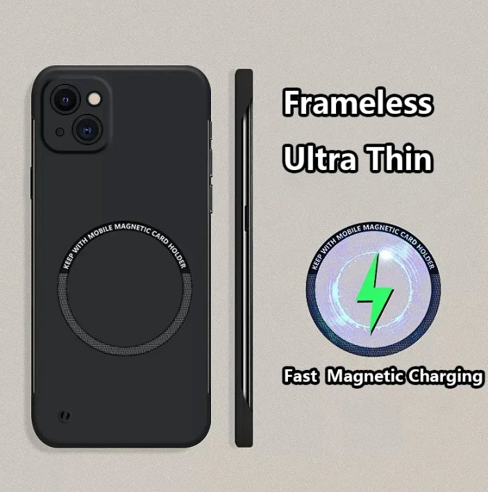 Frameless Matte Ultra Thin Magnetic Case For iPhone