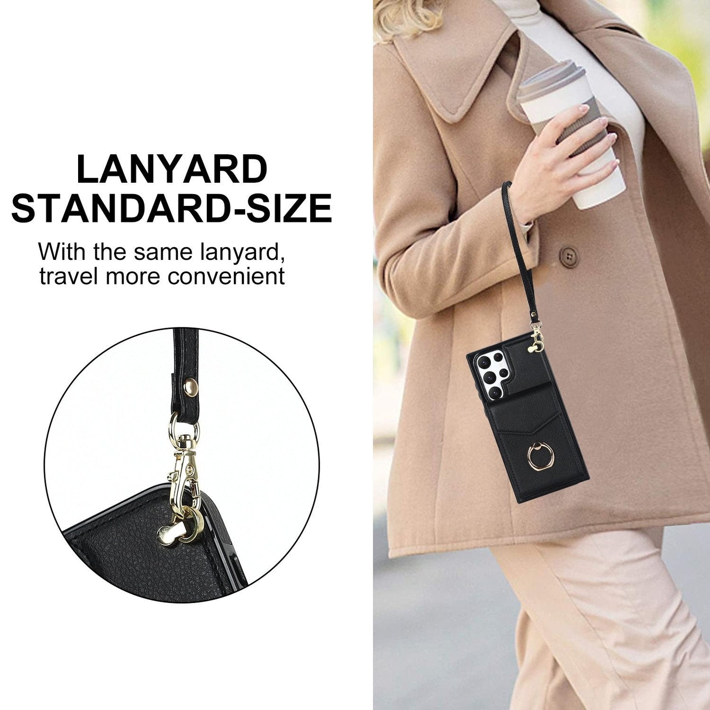 Crossbody Card Holder Phone Case for Samsung S