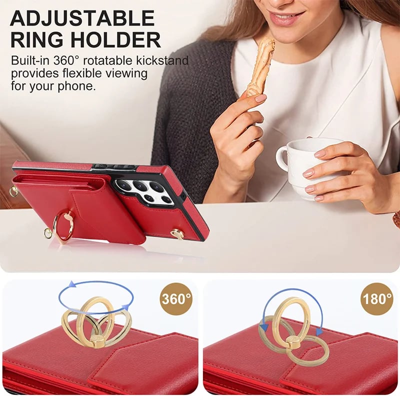 Crossbody Card Holder Phone Case for Samsung S