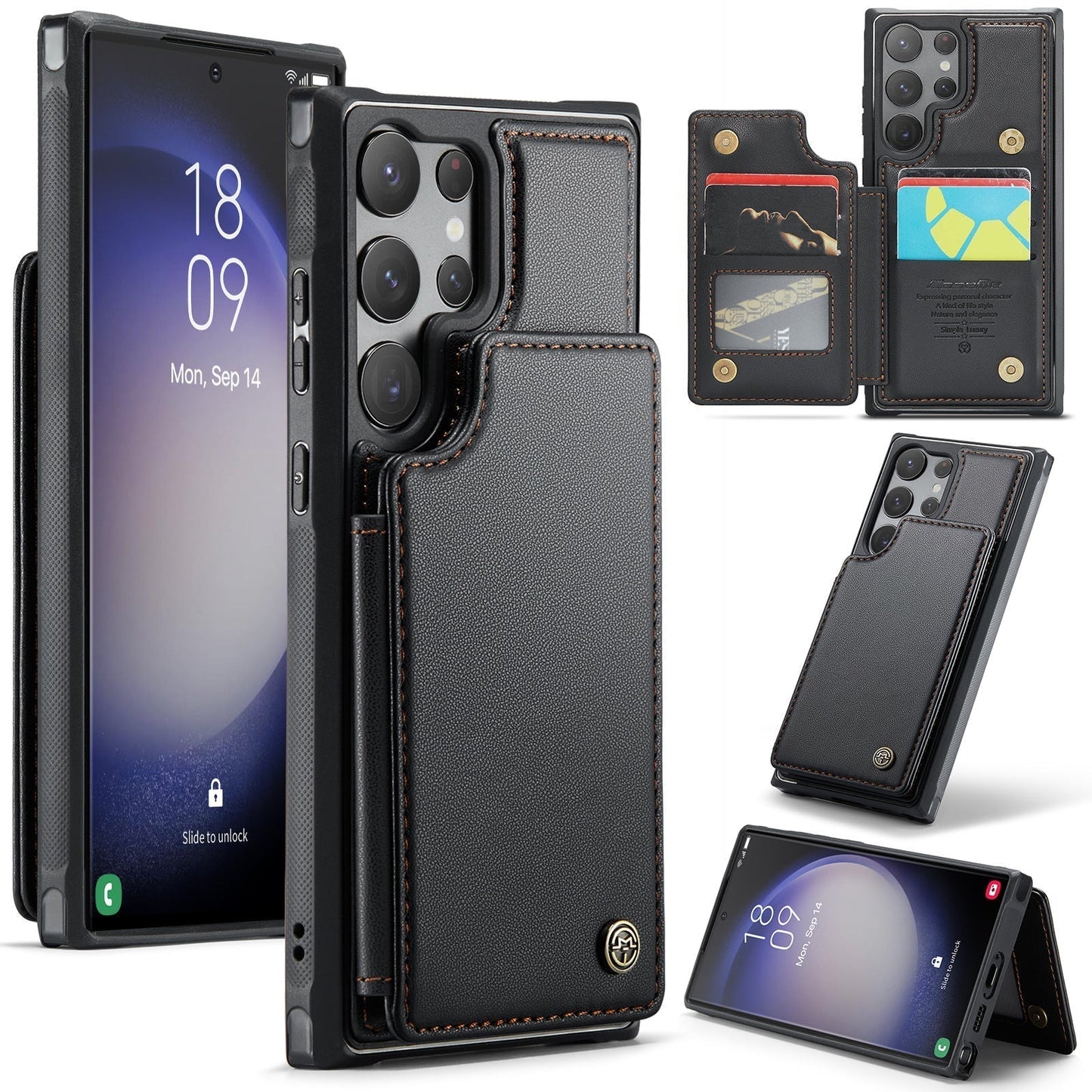 New Wallet Flap Premium Leather Case For Samsung A Series
