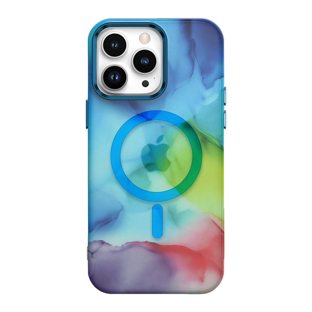 Smudged ink magnetic phone case