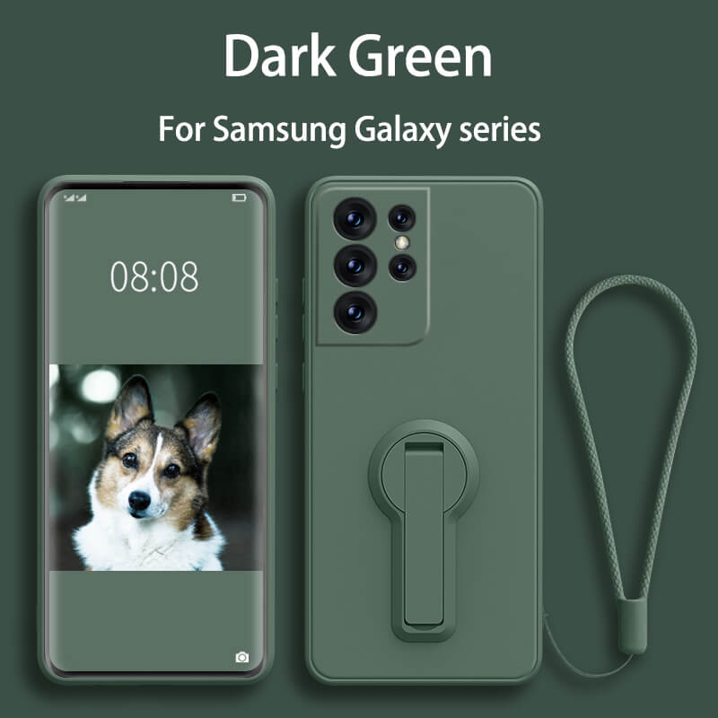 Samsung Series | Liquid Silicone Stand Phone Case