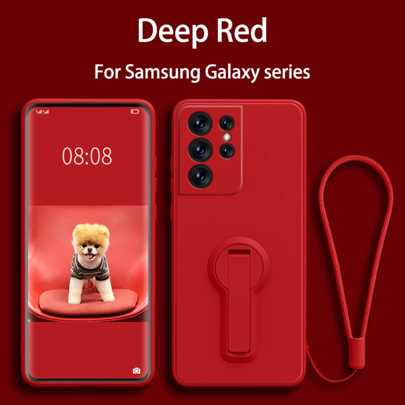 Samsung Series | Liquid Silicone Stand Phone Case