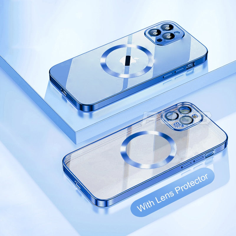 Comfortable in hand Magnetic Soft Case For iPhone