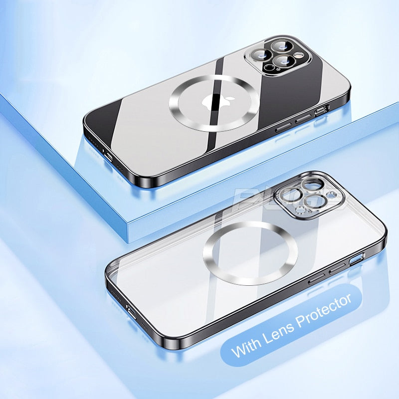 Comfortable in hand Magnetic Soft Case For iPhone