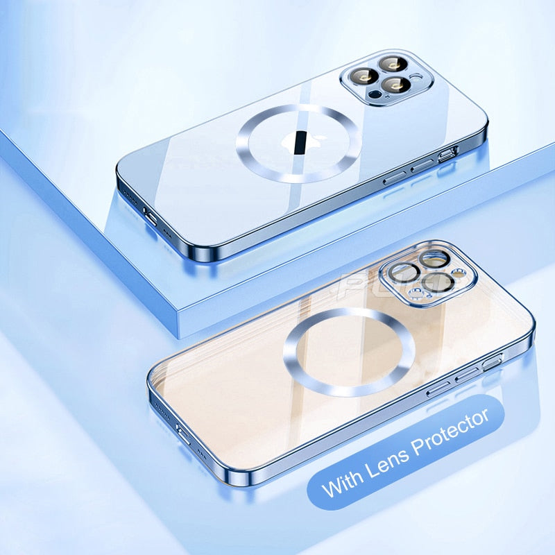Comfortable in hand Magnetic Soft Case For iPhone