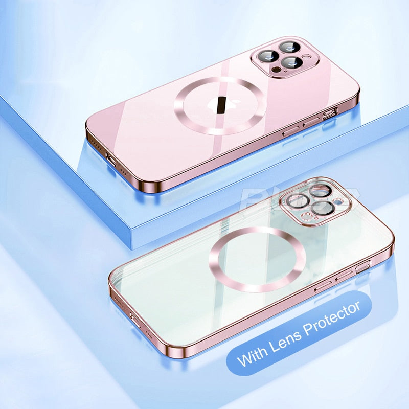 Comfortable in hand Magnetic Soft Case For iPhone