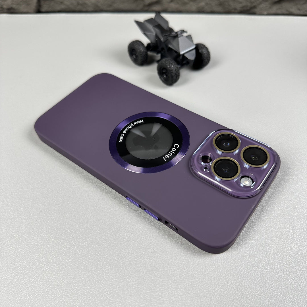 High-Transparency Glass Lens Magnetic Suction Case Cover for iPhone