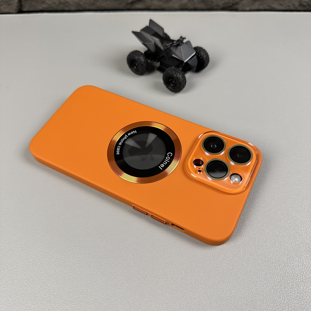 High-Transparency Glass Lens Magnetic Suction Case Cover for iPhone