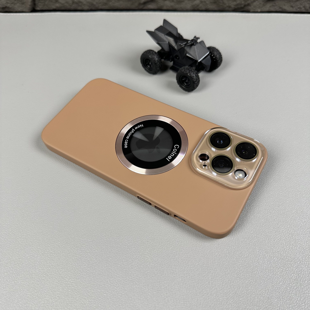 High-Transparency Glass Lens Magnetic Suction Case Cover for iPhone