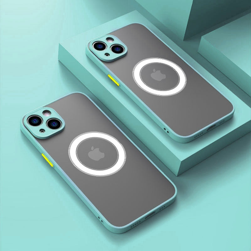 Custodia di ricarica wireless magnetica opaca per iPhone