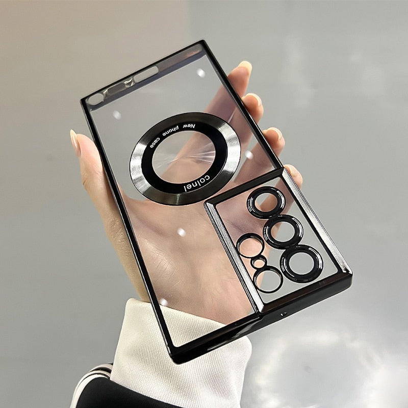 Clear Silicone Magnetic Case For Samsung Galaxy