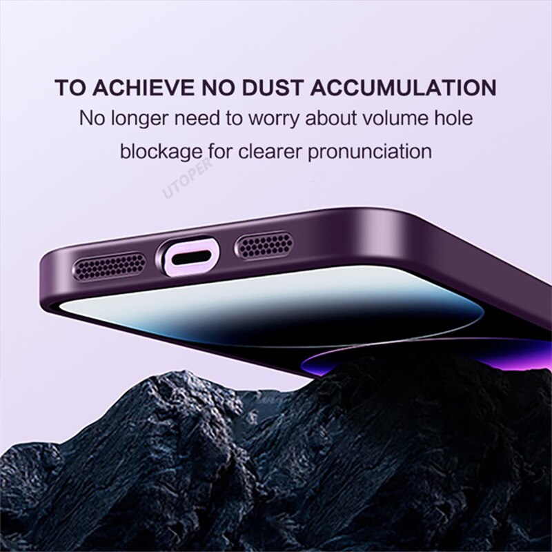Lens Protect Bracket Matte Case for iPhone