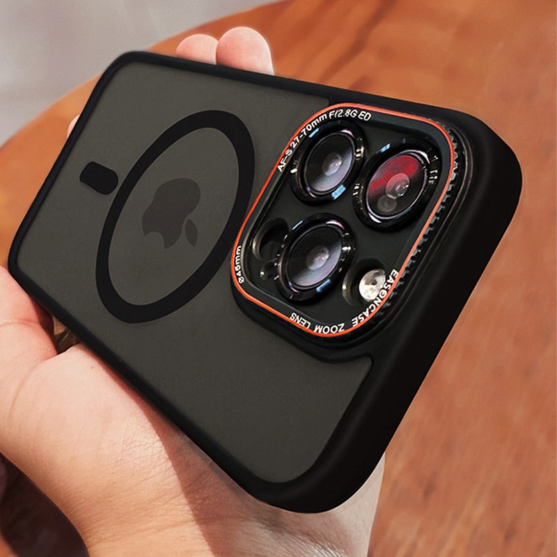 Matte Magnetic Clear Soft Case For iPhone