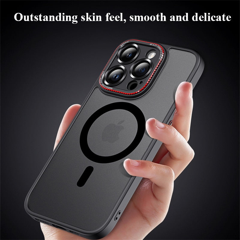Matte Magnetic Clear Soft Case For iPhone