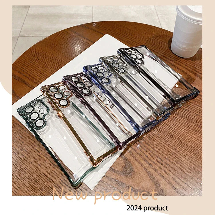 Transparent Plating Shockproof Case for Samsung Galaxy