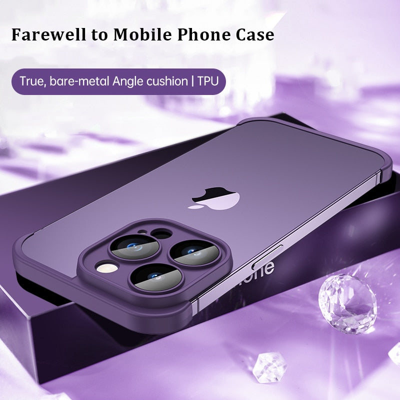 Soft Silicone Edge Protective Case For iPhone