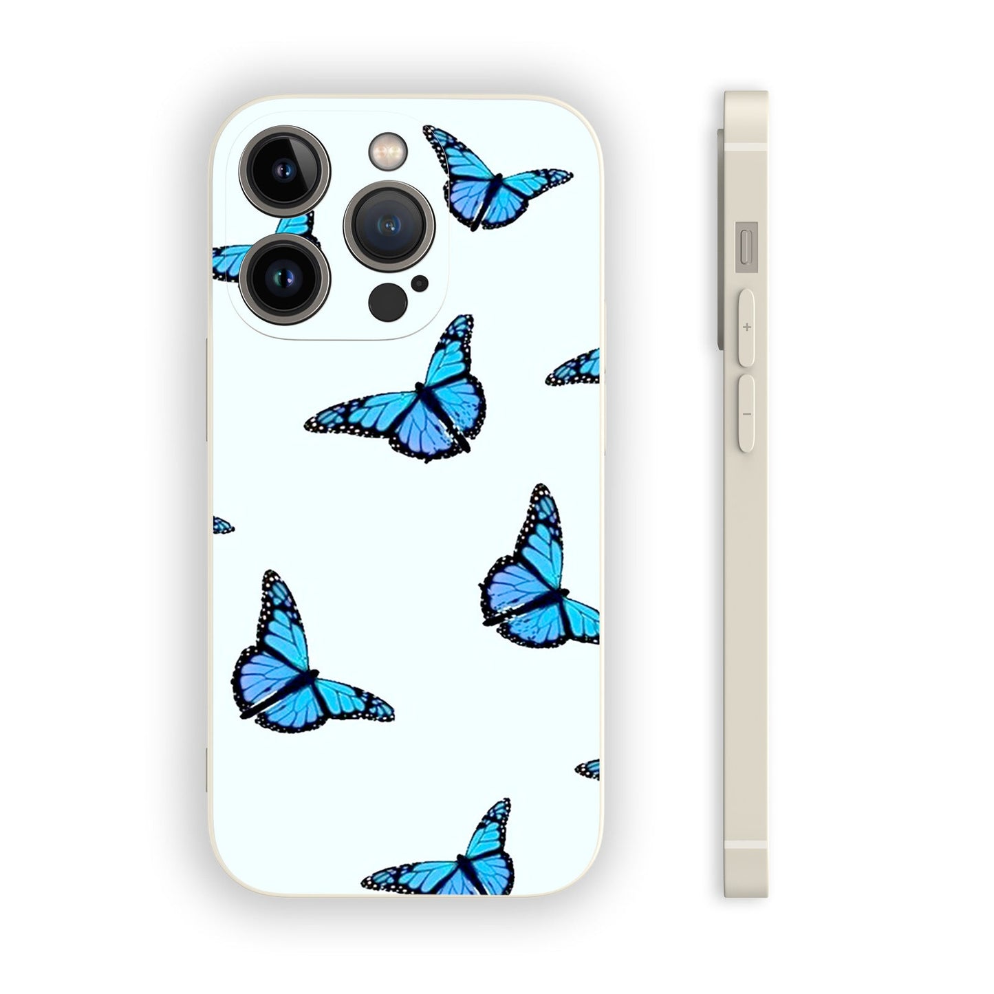 Painted Butterfly Pattern Case For iPhone