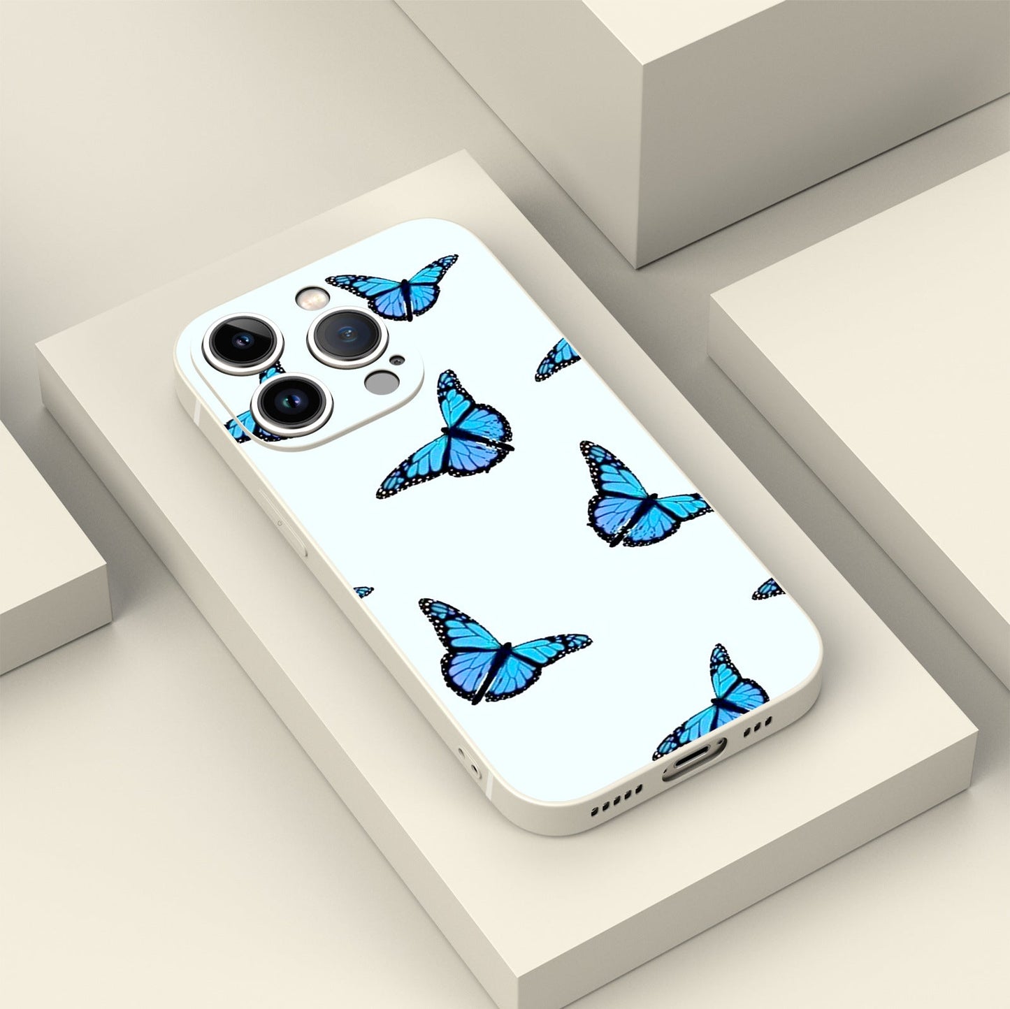 Painted Butterfly Pattern Case For iPhone