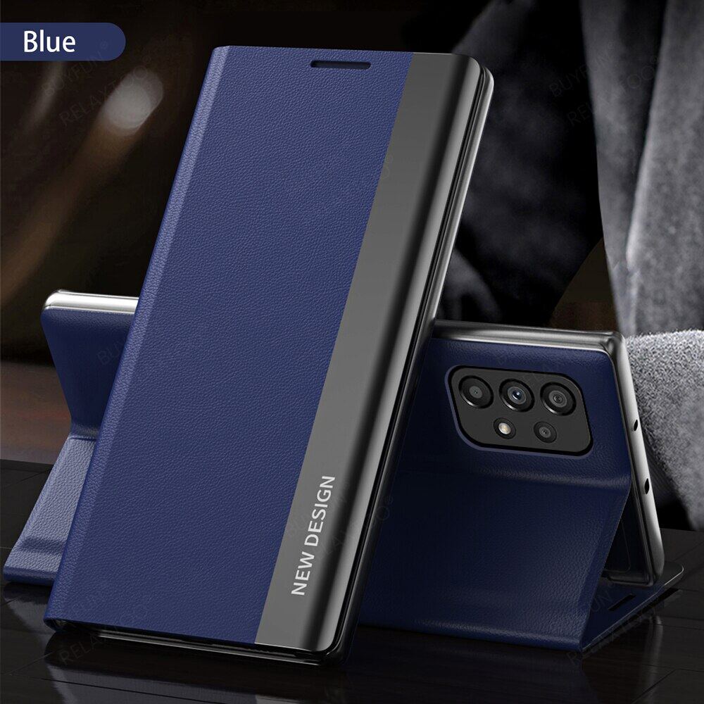 The 4th generation Luxury Flip Magnetic Holder Phone Case For Samsung A50/A30S/A50S