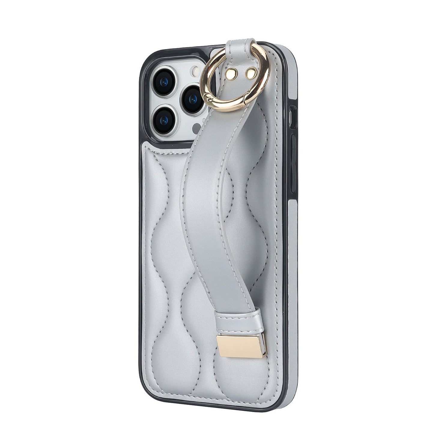 Diamond Leather Wristband Phone Case