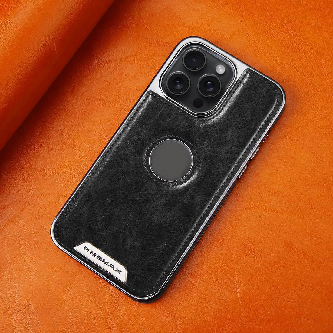 Electroplated Magnetic Leather Phone Case