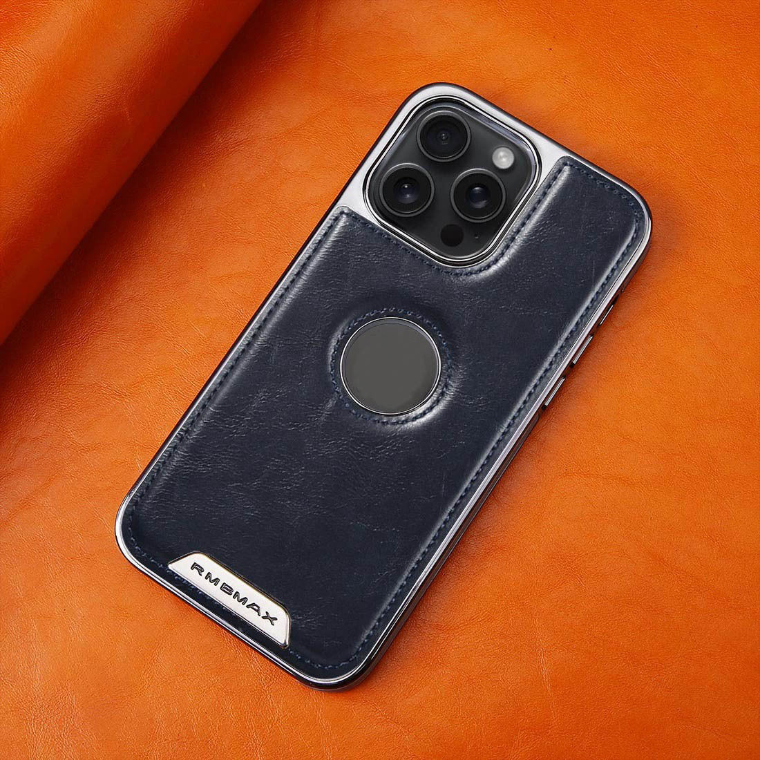 Electroplated Magnetic Leather Phone Case