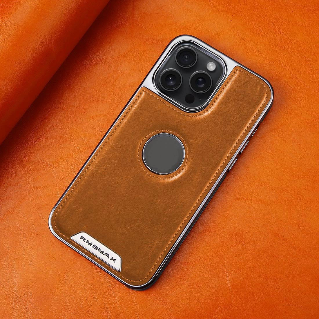 Electroplated Magnetic Leather Phone Case