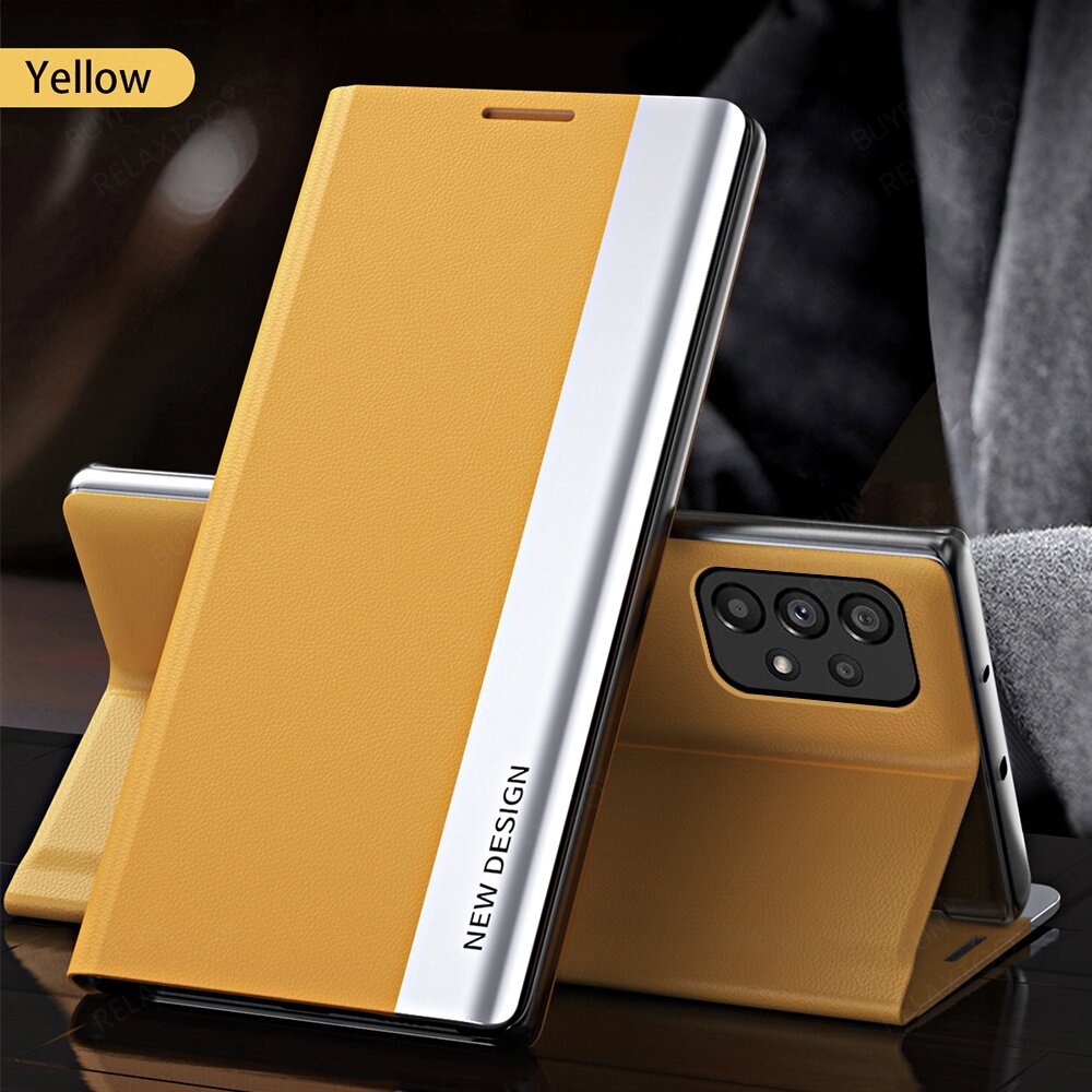 The 4th generation Luxury Flip Magnetic Holder Phone Case For Samsung A50/A30S/A50S
