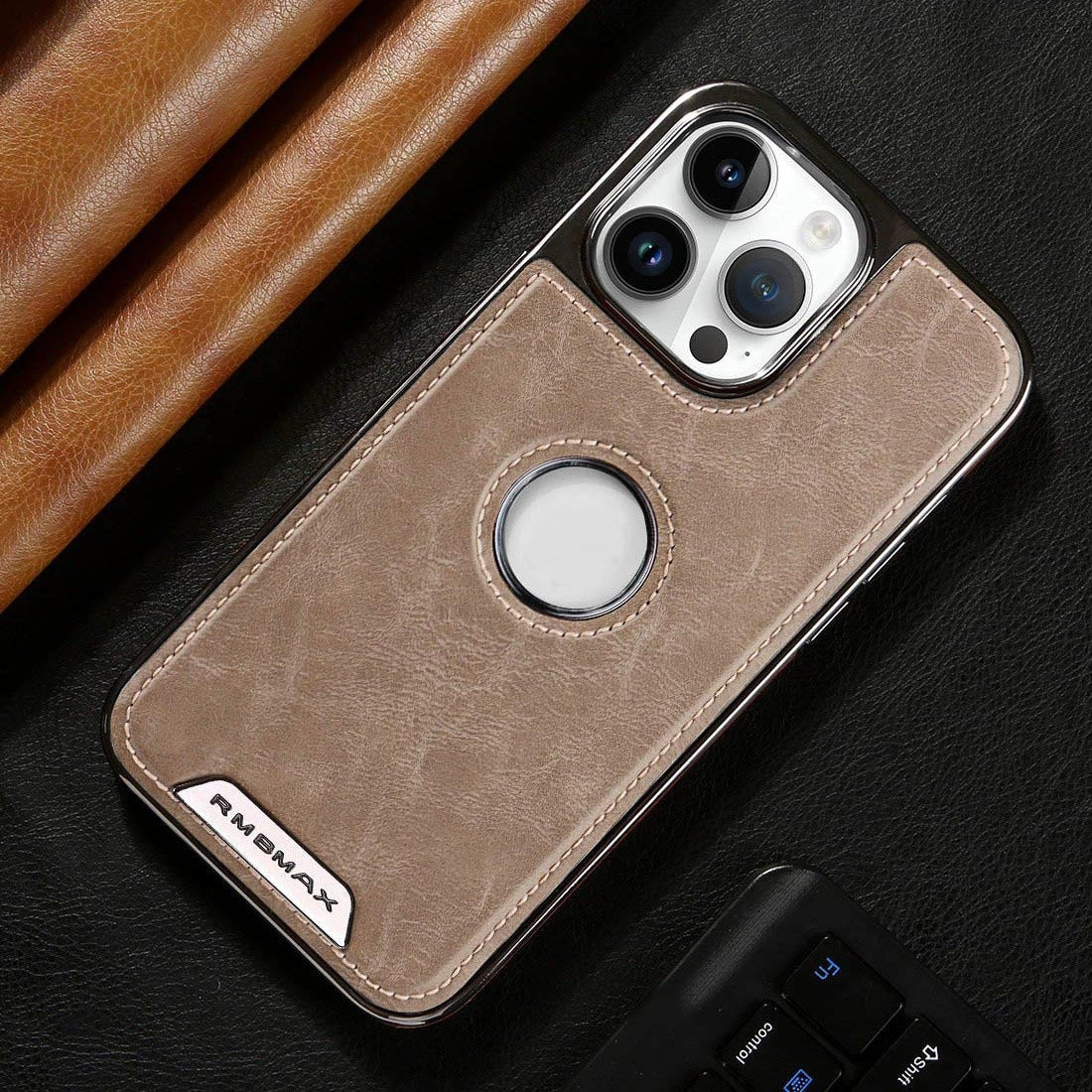 Electroplated Magnetic Leather Phone Case