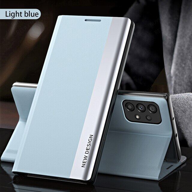 The 4th generation Luxury Flip Magnetic Holder Phone Case For Samsung A50/A30S/A50S