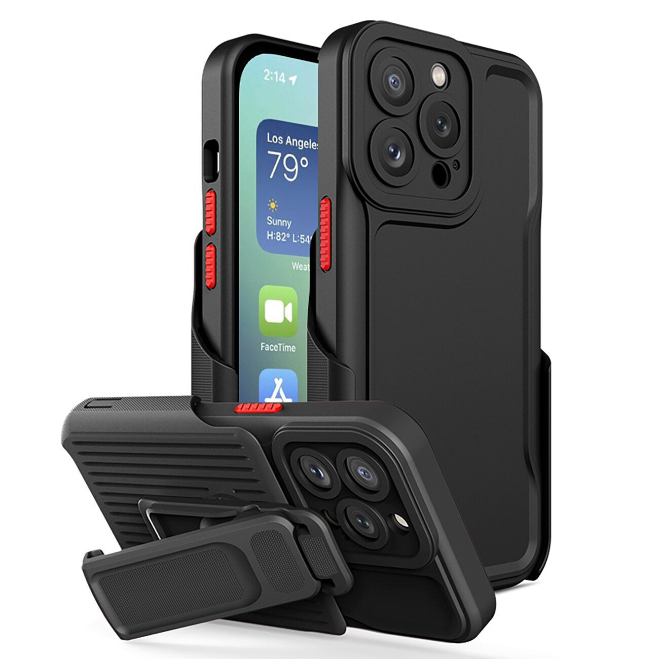 Bracket Shockproof Hard Case for iPhone