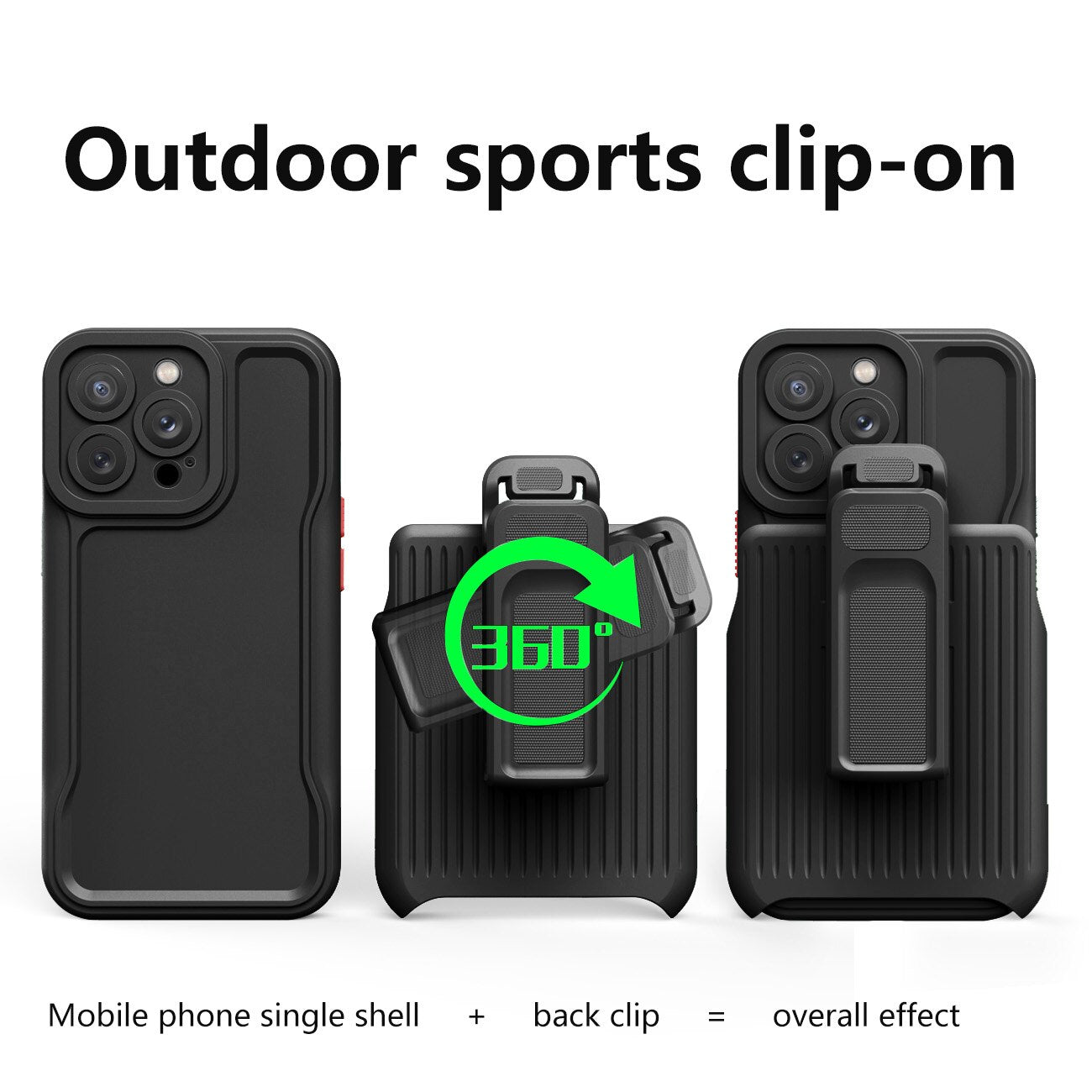Bracket Shockproof Hard Case for iPhone