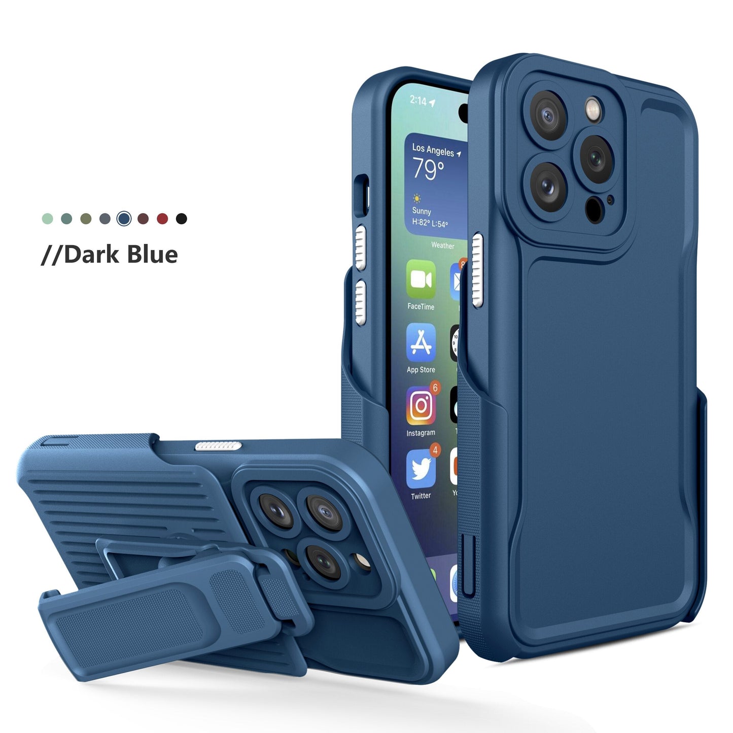 Bracket Shockproof Hard Case for iPhone